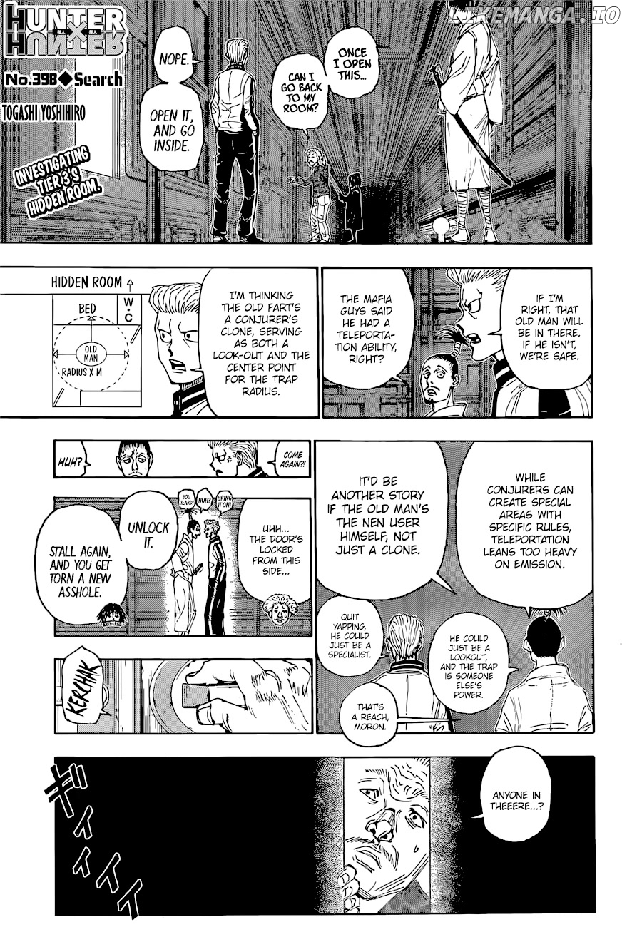 Hunter x Hunter, Chapter 398 image 01